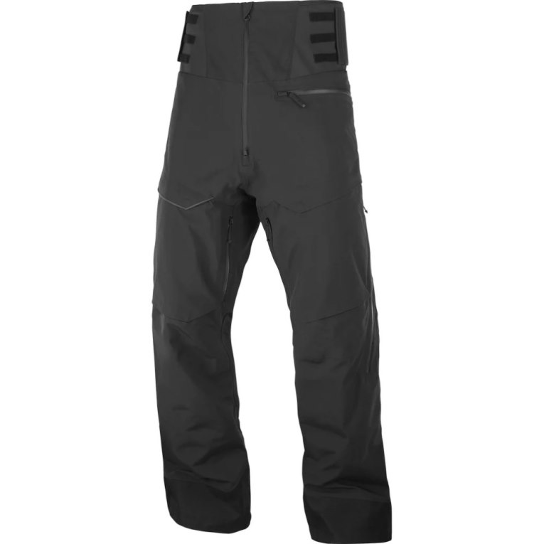 Black Salomon Gravity Gore Tex Men's Ski Pants | IE DQ2596